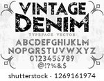 font script typeface vector... | Shutterstock .eps vector #1269161974