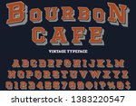 3d vintage font typeface vector ... | Shutterstock .eps vector #1383220547
