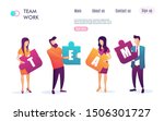 business concept. team metaphor.... | Shutterstock .eps vector #1506301727