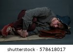 Portrait Of A Homeless Beggar...