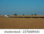 Small photo of Gas pipeline construction, Nestor Kirchner, La Pampa province , Patagonia, Argentina.