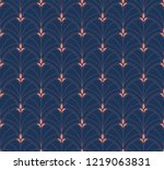 classic art deco seamless... | Shutterstock .eps vector #1219063831