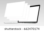 laptop macbook pro mockup with... | Shutterstock .eps vector #662470174