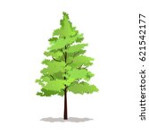 pine tree vector illustration... | Shutterstock .eps vector #621542177
