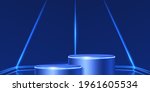 3d futuristic podium for... | Shutterstock .eps vector #1961605534