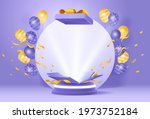fun giveaway birthyday podium... | Shutterstock .eps vector #1973752184