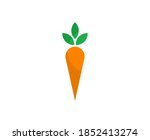 carrot logo hearth food vector  | Shutterstock .eps vector #1852413274