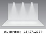 exhibition white empty vector... | Shutterstock .eps vector #1542712334