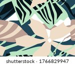 abstract floral collage... | Shutterstock .eps vector #1766829947