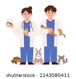 special veterinary hospital... | Shutterstock .eps vector #2143080411