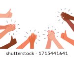 applause and like group of... | Shutterstock .eps vector #1715441641