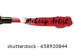 makeup artist business card.... | Shutterstock .eps vector #658920844
