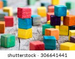 Colorful wooden building blocks....