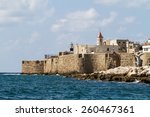Acre Seen From The Sea  Israel