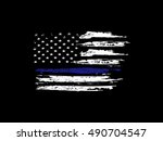 blue line flag white | Shutterstock .eps vector #490704547