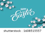 happy easter banner. holiday... | Shutterstock .eps vector #1608515557