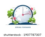 daylight saving time concept.... | Shutterstock .eps vector #1907787307
