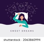 Sweet Dreams Banner. Happy...