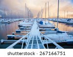 Winter View Of A Marina In...
