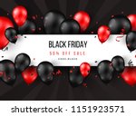 black friday sale poster with... | Shutterstock .eps vector #1151923571
