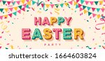Happy Easter Card Or Banner...