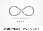 infinity silver symbol isolated ... | Shutterstock .eps vector #1922772311