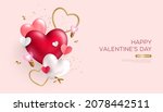 happy valentines day banner... | Shutterstock .eps vector #2078442511