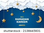 ramadan kareem horizontal sale... | Shutterstock .eps vector #2138665831