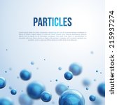 abstract molecules design.... | Shutterstock .eps vector #215937274