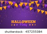 halloween carnival background... | Shutterstock .eps vector #457255384