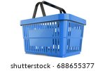 Plastic Blue Shopping Basket ...