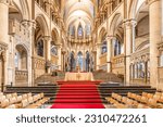 Small photo of Canterbury, UK-May 20, 2023: Main Altar of Canterbury Cathedral in Canterbury, Kent. One of the oldest and famous Christian churches in UK. Its Archbishop is leader of the worldwide Anglican Communion