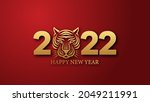 happy new year 2022 vector.... | Shutterstock .eps vector #2049211991