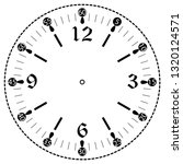 clock face for house  alarm ... | Shutterstock .eps vector #1320124571
