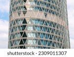 Small photo of A detail of the new skyscraper in the Porta Nuova district of Milan called the Vertical Nest.