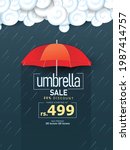 monsoon season offer and sale... | Shutterstock .eps vector #1987414757