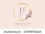 handwritten v letter logo... | Shutterstock .eps vector #1939893664