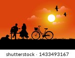  the silhouette of a man... | Shutterstock .eps vector #1433493167