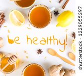 be healthy   written from... | Shutterstock . vector #1229055397