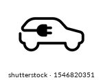 electric car icon. electrical... | Shutterstock .eps vector #1546820351
