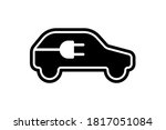 electric car icon. electrical... | Shutterstock .eps vector #1817051084