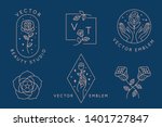 vector abstract logo design... | Shutterstock .eps vector #1401727847