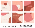 vector set of abstract creative ... | Shutterstock .eps vector #1569280087