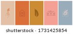 vector set of abstract logo... | Shutterstock .eps vector #1731425854