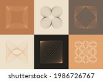 vector set of linear boho icons ... | Shutterstock .eps vector #1986726767