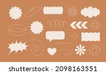 vector set of design elements ... | Shutterstock .eps vector #2098163551