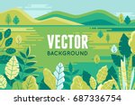 vector illustration in trendy... | Shutterstock .eps vector #687336754