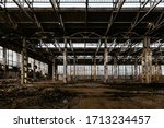 Abandoned Large Industrial Hall ...