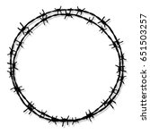 Circle Barbed Wire. Prison Icon ...