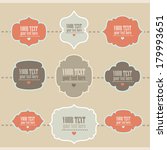 set of retro style labels.... | Shutterstock .eps vector #179993651